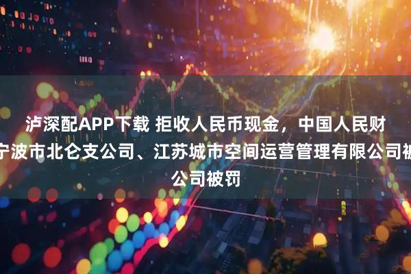 泸深配APP下载 拒收人民币现金，中国人民财险宁波市北仑支公司、江苏城市空间运营管理有限公司被罚
